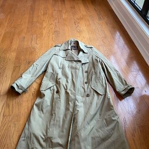 Wool trench coat